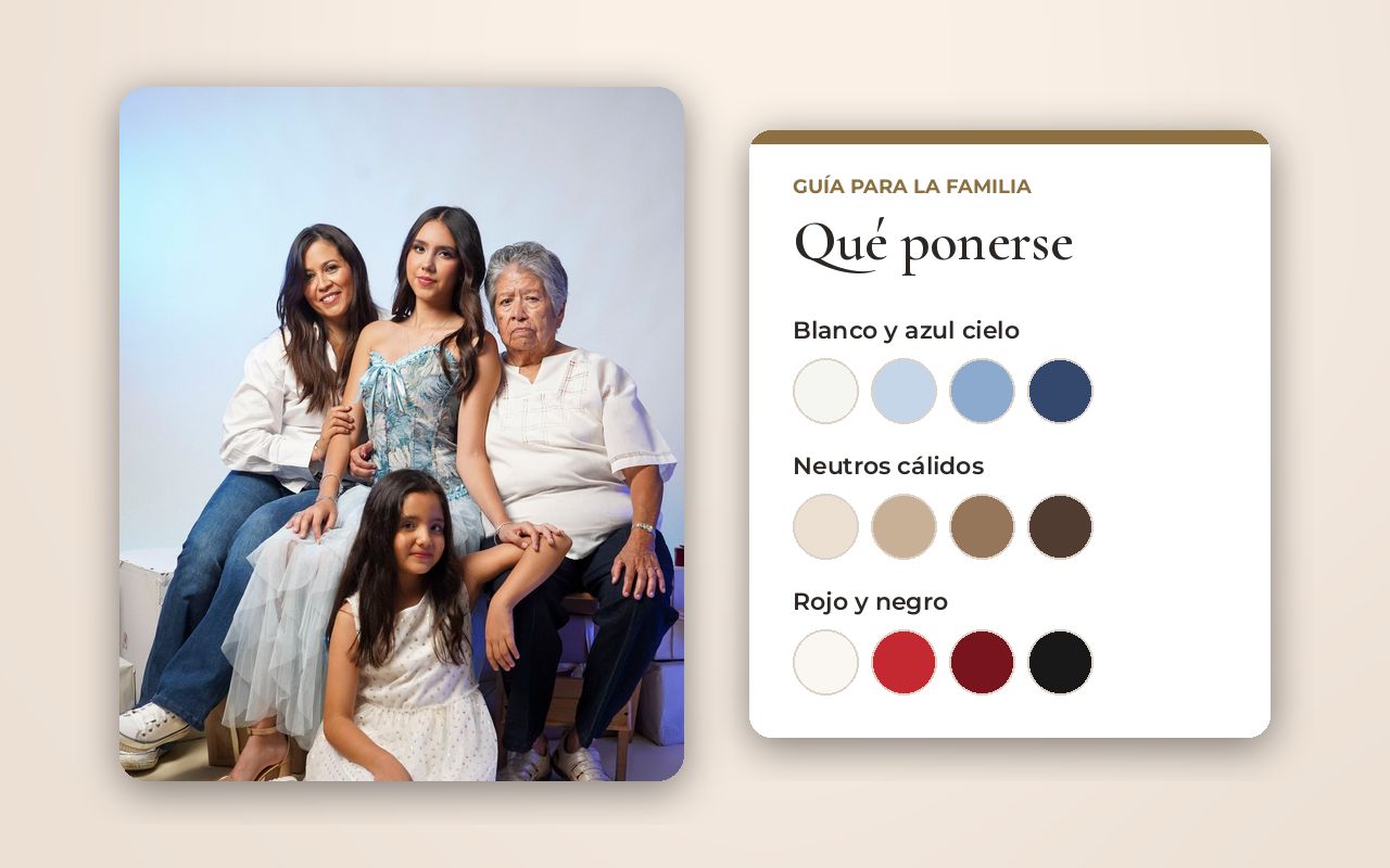 Guía qué ponerse para la familia