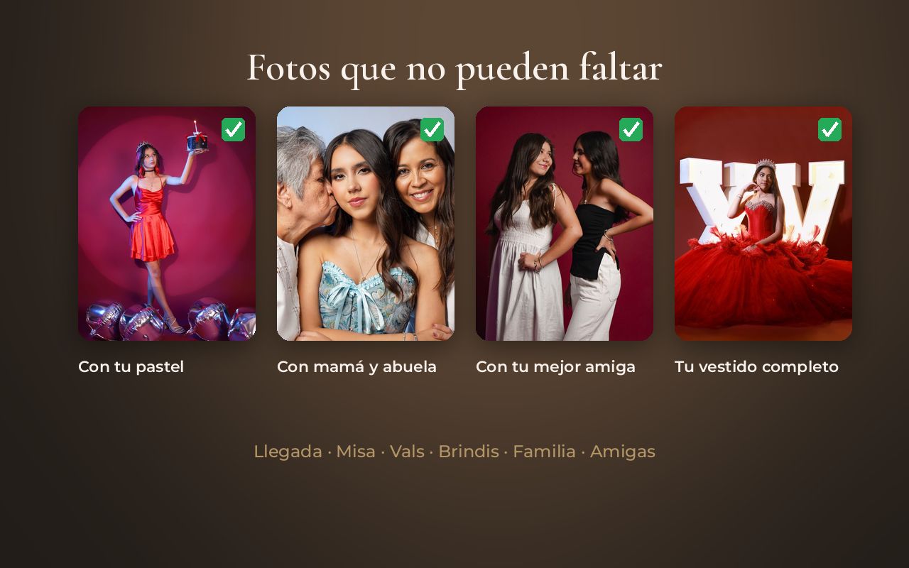 Fotos que no pueden faltar en tu fiesta